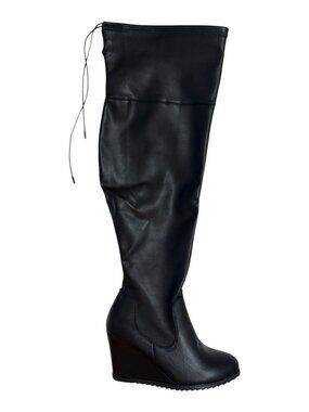 🆕 Lane Bryant Black Wide Calf High Boots (9)